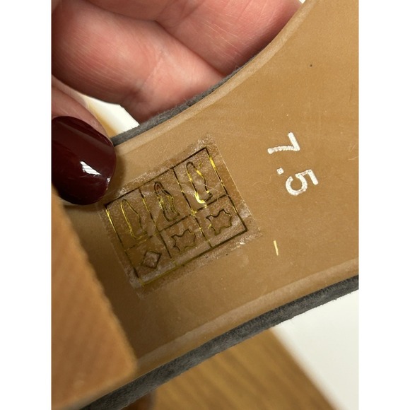 Jeffrey Campbell Holvey Women's 7.5 Sandals Gray Block Heel Ankle Strap Open Toe - Picture 12 of 13